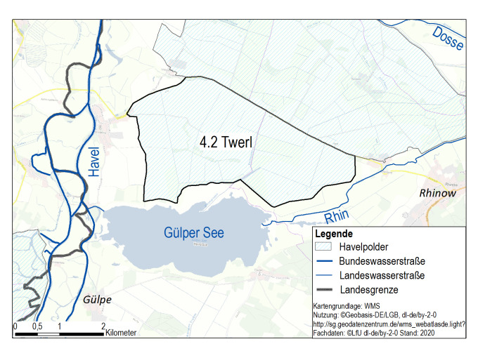 Kartenausschnitt des Polder Twerl
